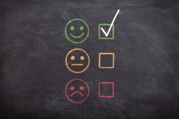 positive face ticked